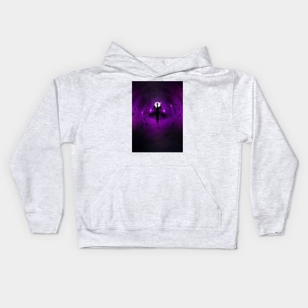 Purple Witch Kids Hoodie by SaifulCreation